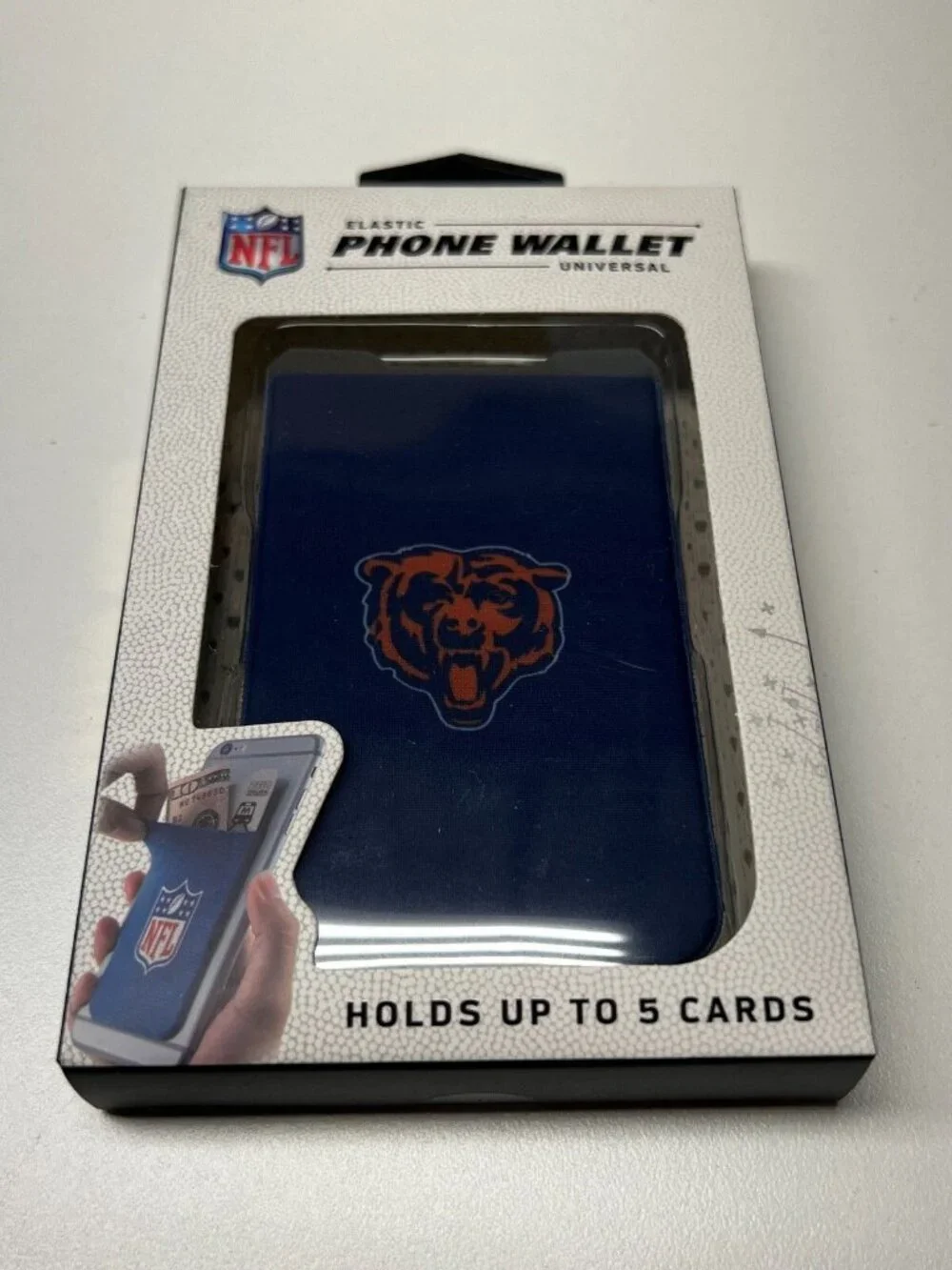 Chicago Bears Cell Phone Wallet Elastic Credit Card ID Holder 3M NFL Merch